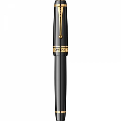 Stilou Pilot Custom Urushi Black Gold Trim 18k Nib FM