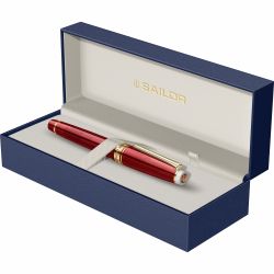 Stilou Sailor Professional Gear Slim Size SE Tea Time Hallongrotta Gold Trim 21k Nib M